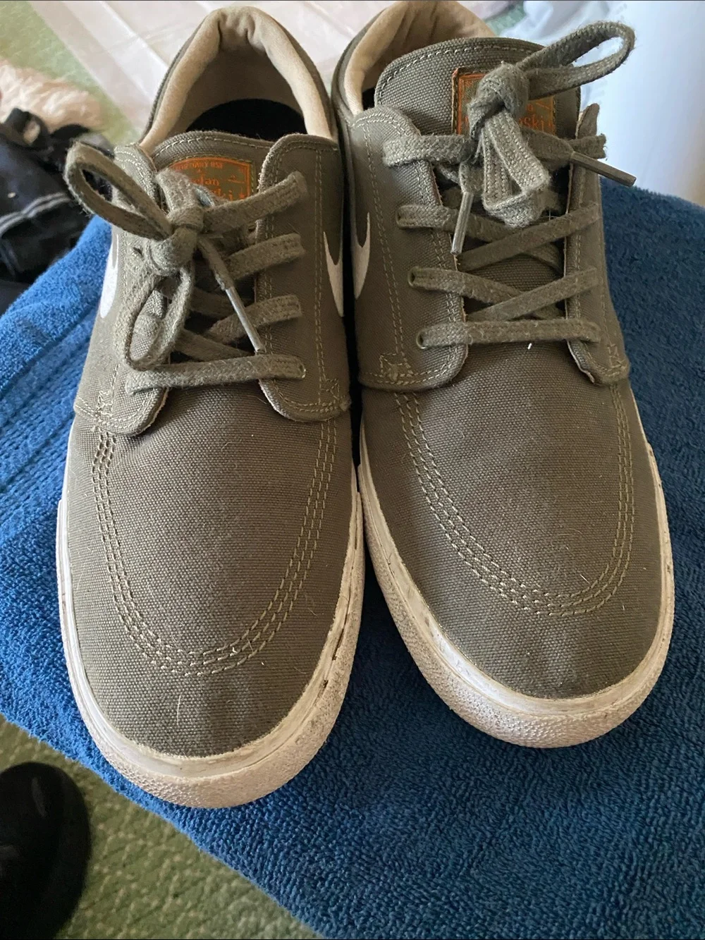 Nike Men's Boat Shoes Taupe and Black